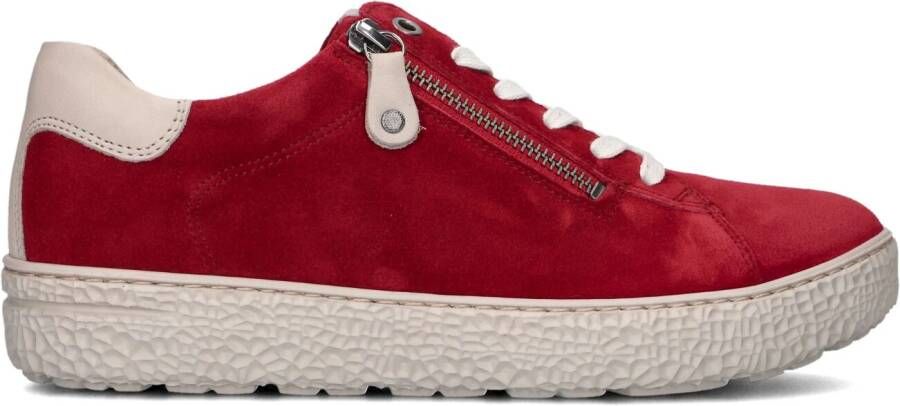 HARTJES Lage Sneakers Dames 162.1401 Maat: 42 5 Materiaal: Suède Kleur: Rood