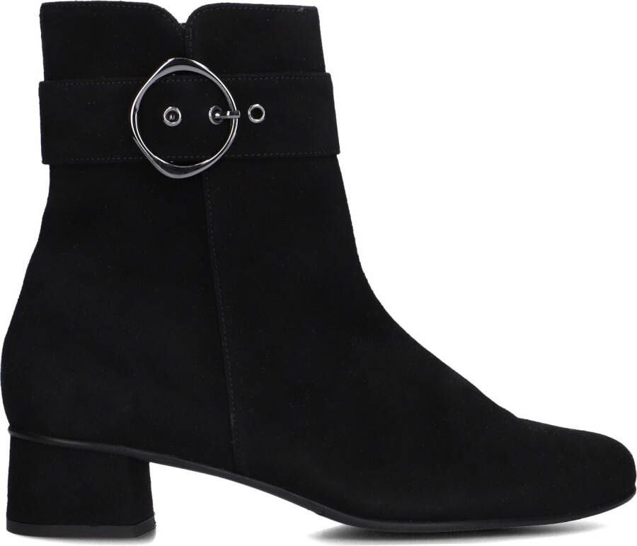 Hassi-A Hassia Enkellaarsjes Dames Laarzen Damesschoenen Suède 303095 Zwart - Foto 5