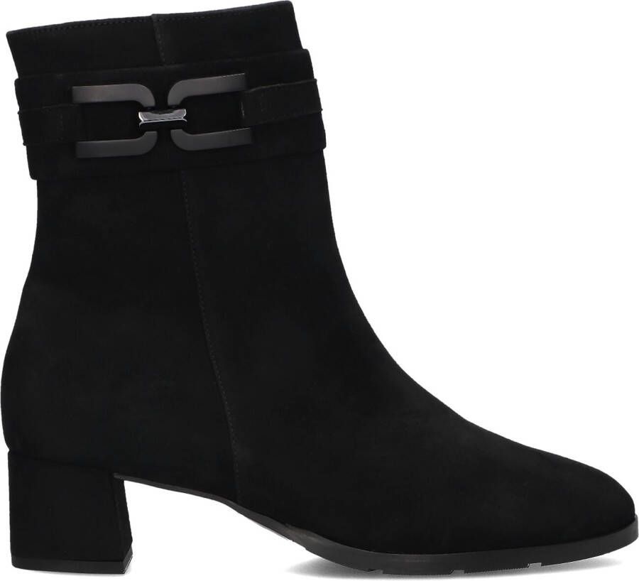 HASSIA Enkellaarsjes Dames 304852 Maat: 39 5 Materiaal: Suède Kleur: Zwart