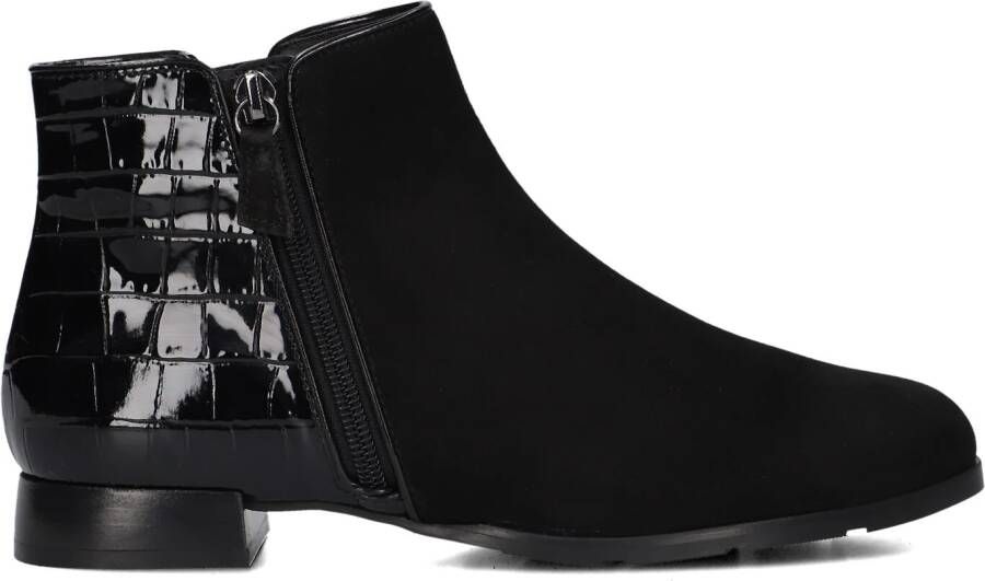 HASSIA Enkellaarsjes Dames Madeira Maat: 38 Materiaal: Suède Kleur: Zwart