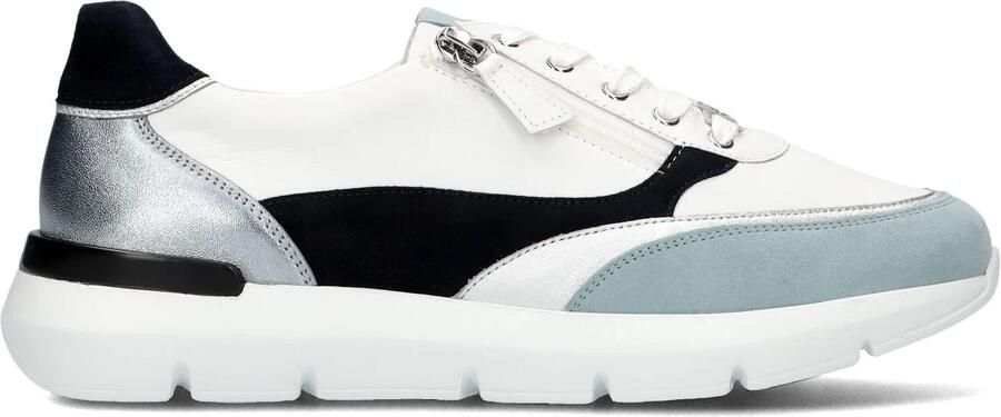 HASSIA Lage Sneakers Dames Bordeaux Maat: 42 5 Materiaal: Leer Kleur: Wit