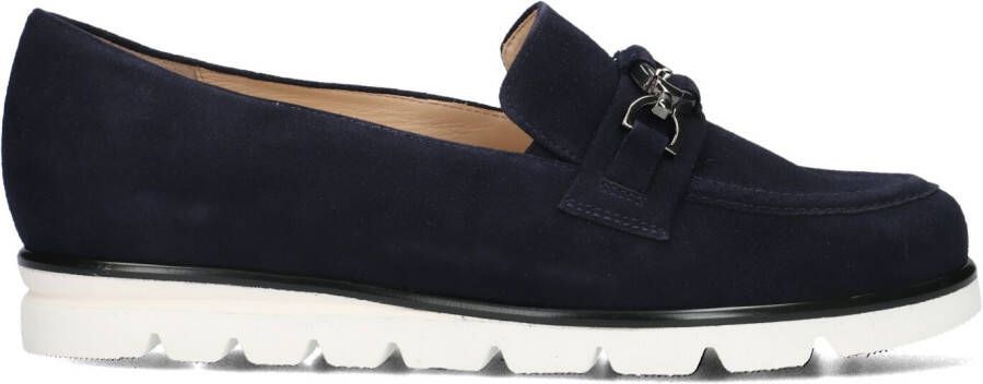 HASSIA Instappers Dames 301552 Pisa Maat: 41 5 Materiaal: Suède Kleur: Blauw
