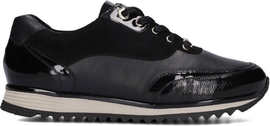 HASSIA Lage Sneakers Dames 302050 Maat: 42 Materiaal: Leer Kleur: Zwart