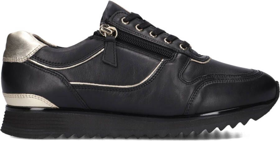 HASSIA Lage Sneakers Dames Porto Maat: 36 Materiaal: Leer Kleur: Zwart