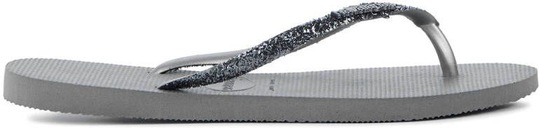 HAVAIANAS Teenslippers Dames Kids Slim Glitter Ii Maat: 41 42 Materiaal: Rubber Kleur: Grijs - Foto 10