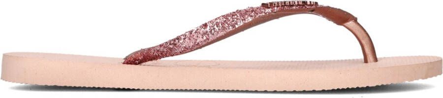 HAVAIANAS Teenslippers Dames Kids Slim Glitter Ii Maat: 41 42 Materiaal: Rubber Kleur: Rosegoud - Foto 6