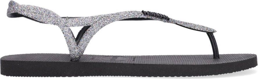 HAVAIANAS Teenslippers Dames Luna Premium Ii Maat: 35 36 Materiaal: Rubber Kleur: Zwart