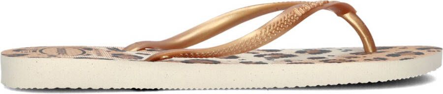 HAVAIANAS Teenslippers Dames Slim Animals Maat: 41 42 Materiaal: Rubber Kleur: Beige - Foto 10
