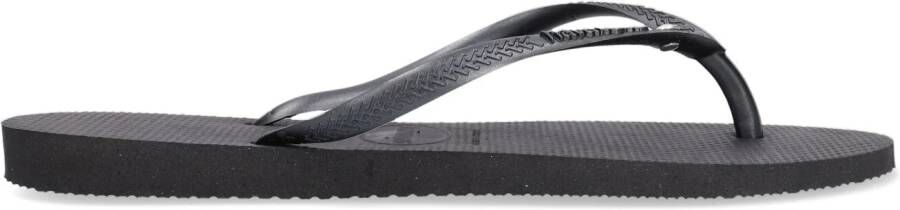 HAVAIANAS Teenslippers Dames Slim Crystal Sw Ii Maat: 31 32 Materiaal: Rubber Kleur: Zwart