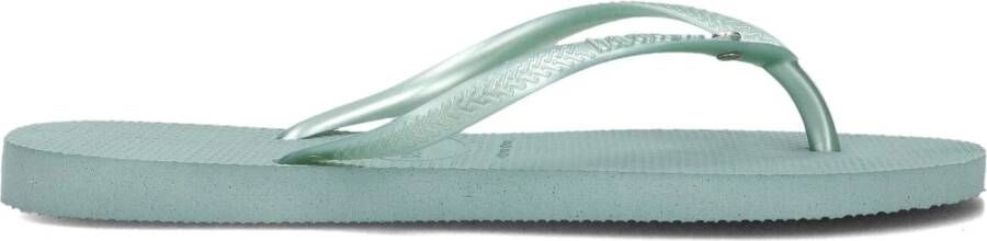 HAVAIANAS Teenslippers Dames Slim Crystal Sw Ii Maat: 41 42 Materiaal: Rubber Kleur: Groen