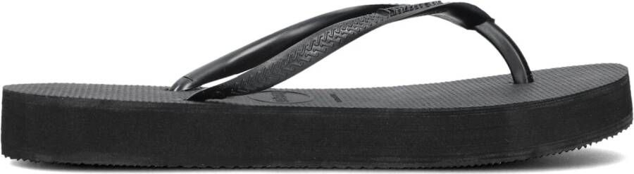 HAVAIANAS Teenslippers Dames Slim Flatform Maat: 39 40 Materiaal: Rubber Kleur: Zwart