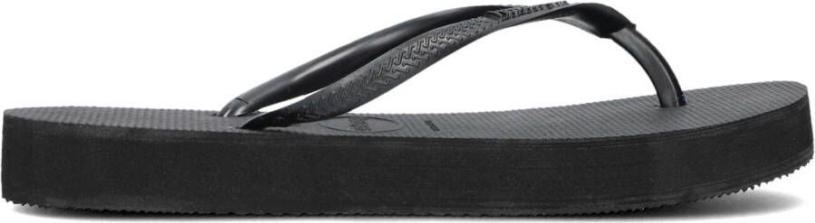 HAVAIANAS Teenslippers Dames Slim Flatform Maat: 35 36 Materiaal: Rubber Kleur: Zwart