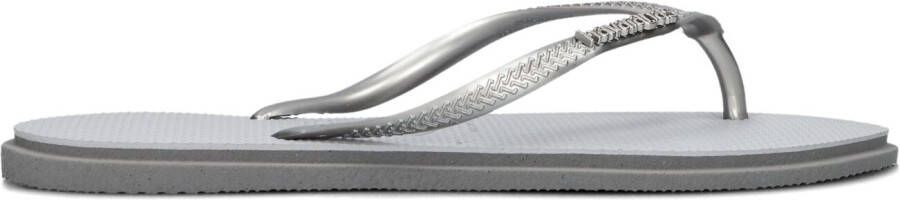 HAVAIANAS Teenslippers Dames Slim Point Maat: 37 38 Materiaal: Rubber Kleur: Zilver