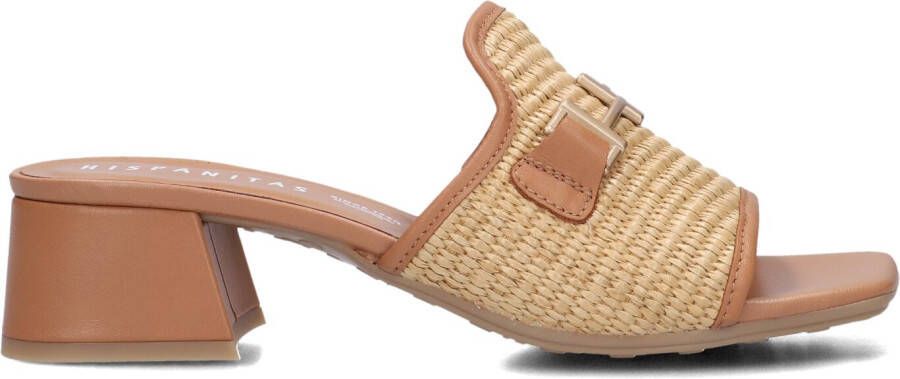 HISPANITAS Muiltjes Dames Rhv254071 Maat: 41 Materiaal: Raffia Kleur: Beige