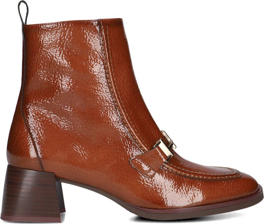 HISPANITAS Enkellaarsjes Dames Hi243727 Maat: 39 Materiaal: Lakleer Kleur: Cognac - Foto 3
