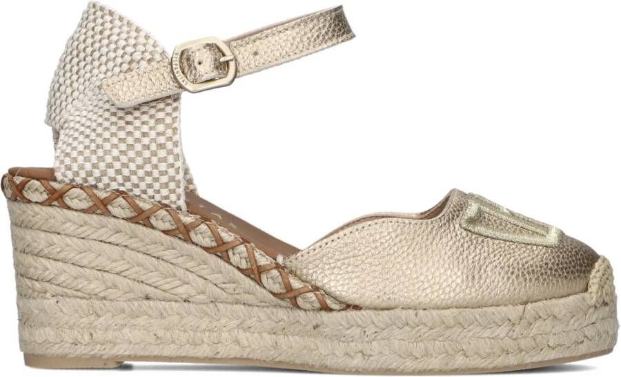HISPANITAS Espadrilles Dames Hv243449 Maat: 36 Materiaal: Leer Kleur: Goud - Foto 2