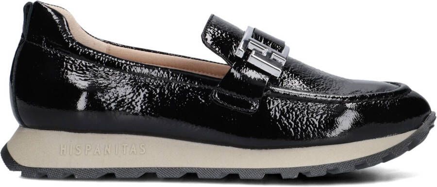 HISPANITAS Instappers Dames Hi243621 Lak Maat: 36 Materiaal: Lakleer Kleur: Zwart