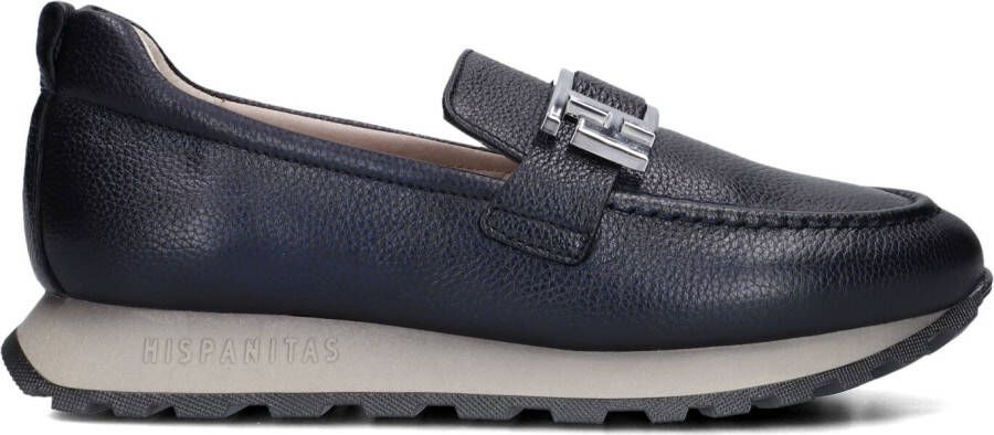 HISPANITAS Instappers Dames Hi243621 Maat: 40 Materiaal: Leer Kleur: Blauw