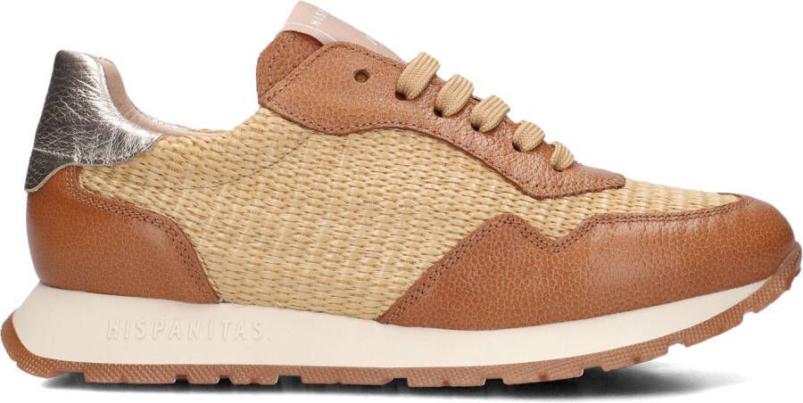 HISPANITAS Lage Sneakers Dames Rhv254045 Maat: 37 Materiaal: Raffia Kleur: Bruin