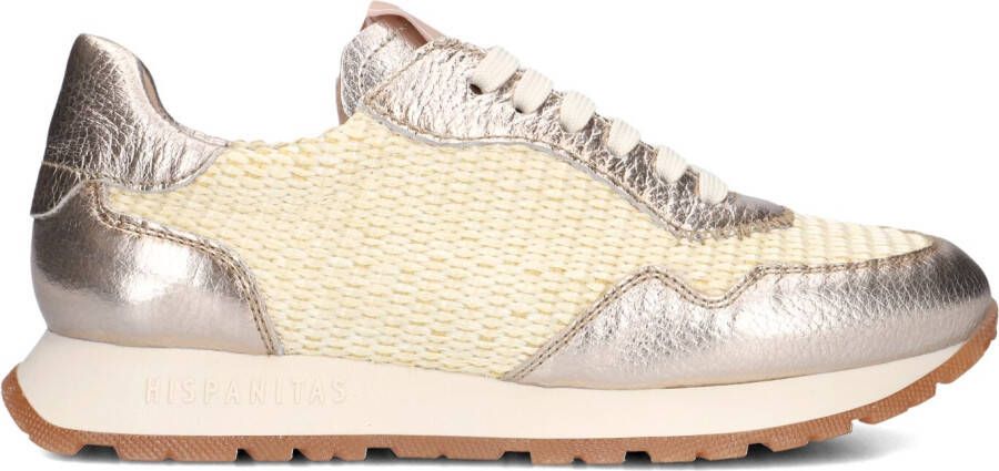 HISPANITAS Lage Sneakers Dames Rhv254045 Maat: 42 Materiaal: Leer Kleur: Brons