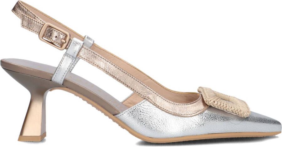 Hispanitas Dames Pumps Damesschoenen Leer Kitten heel hoogte CHV243356 Zilver