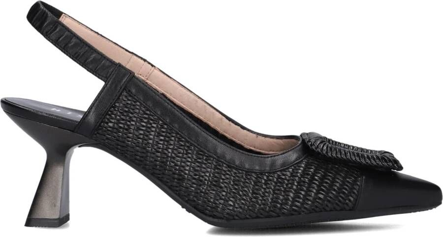 HISPANITAS Slingbacks Dames Rhv254044 Maat: 40 Materiaal: Raffia Kleur: Zwart