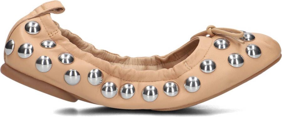 HOGAN Ballerina Dames H684 Ballerina Borchie Maat: 40 Materiaal: Leer Kleur: Beige