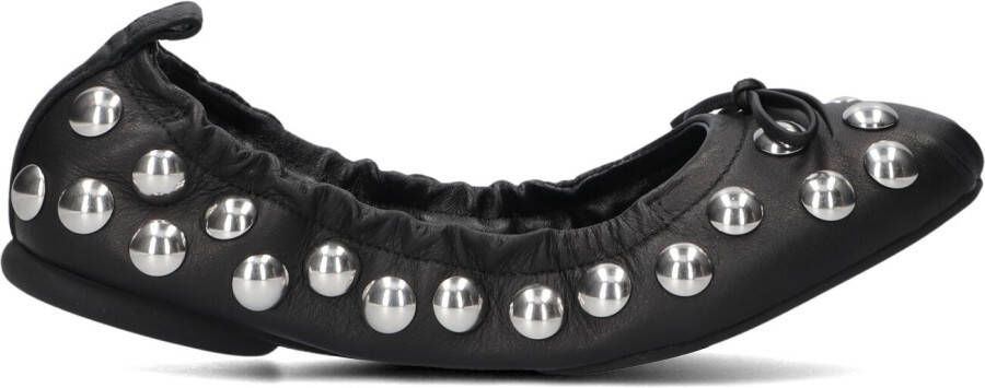 HOGAN Ballerina Dames H684 Ballerina Borchie Maat: 40 Materiaal: Leer Kleur: Zwart