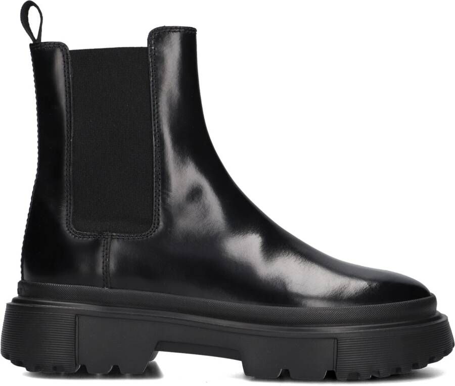HOGAN Chelsea Boots Dames Hxw6290fc30 Maat: 38 Materiaal: Leer Kleur: Zwart