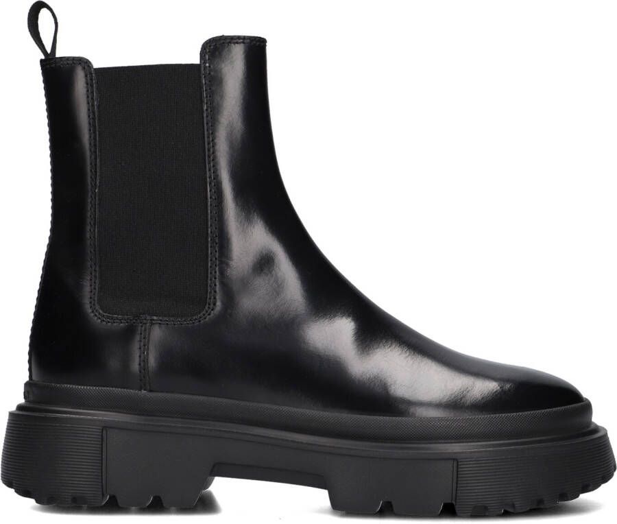 HOGAN Chelsea Boots Dames Hxw6290fc30 Maat: 38 Materiaal: Leer Kleur: Zwart