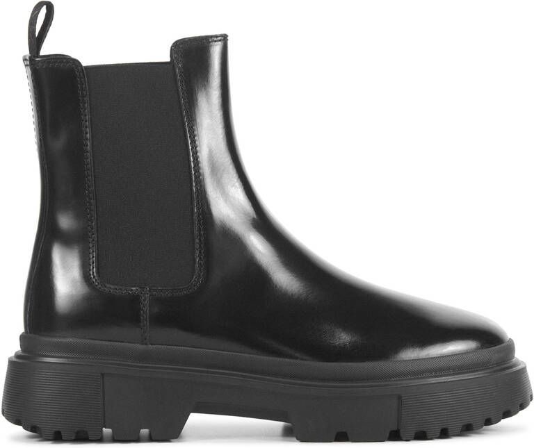 HOGAN Chelsea Boots Dames Hxw6290fc30 Maat: 38 Materiaal: Leer Kleur: Zwart