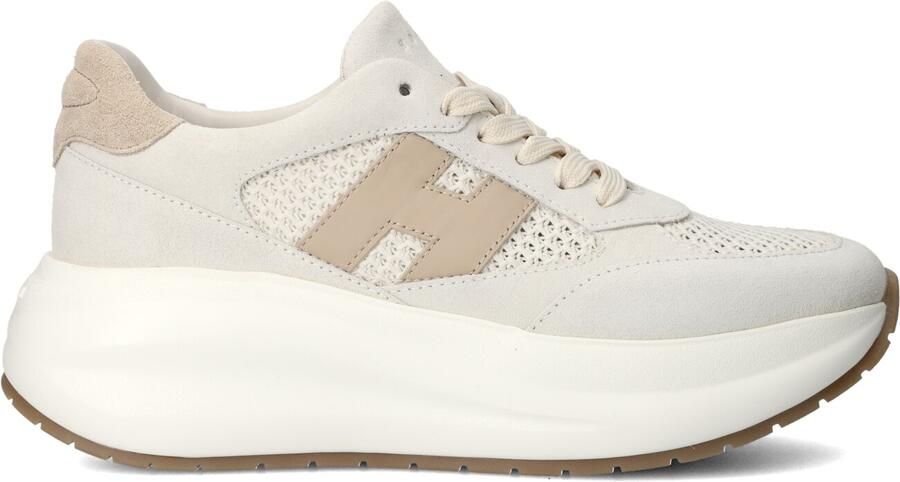 HOGAN Lage Sneakers Dames H696 Allacciato H Maat: 39 5 Materiaal: Suède Kleur: Beige