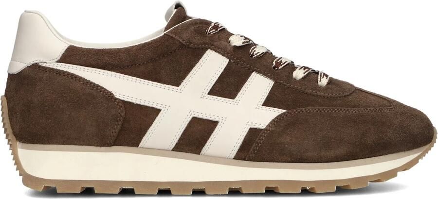 HOGAN Lage Sneakers Heren H701 Allacciato H Maat: 40 5 Materiaal: Suède Kleur: Bruin - Foto 2