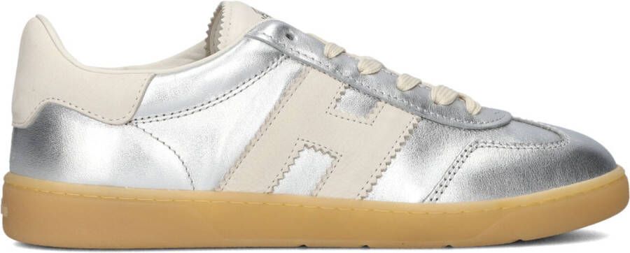HOGAN Lage Sneakers Dames Cool Allacciato Maat: 38 Materiaal: Leer Kleur: Zilver