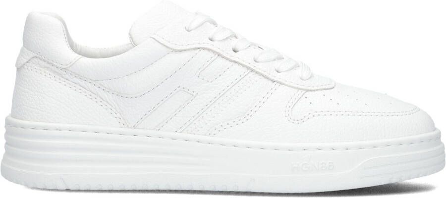 HOGAN Lage Sneakers Dames H630 Allacciato Maat: 36 Materiaal: Leer Kleur: Wit