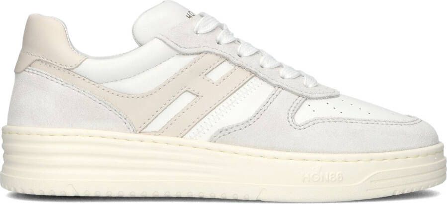 HOGAN Lage Sneakers Dames H630 Allacciato Maat: 42 Materiaal: Leer Kleur: Wit