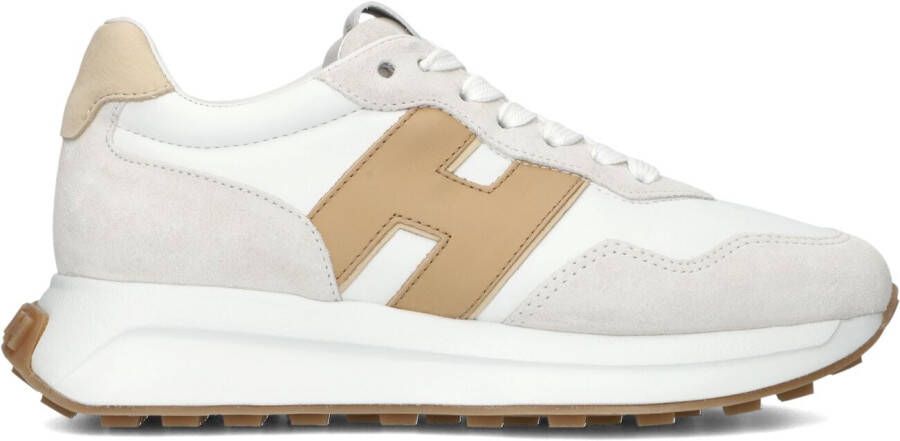 HOGAN Lage Sneakers Dames H641 Allacciato Maat: 35 Materiaal: Textiel Kleur: Beige