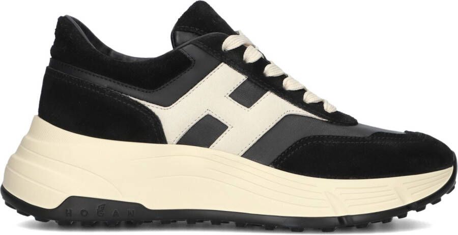 HOGAN Lage Sneakers Dames H669 Allacciato H Maat: 37 Materiaal: Suède Kleur: Zwart