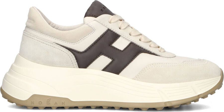 HOGAN Lage Sneakers Dames H669 Allacciato H Maat: 42 Materiaal: Suède Kleur: Beige