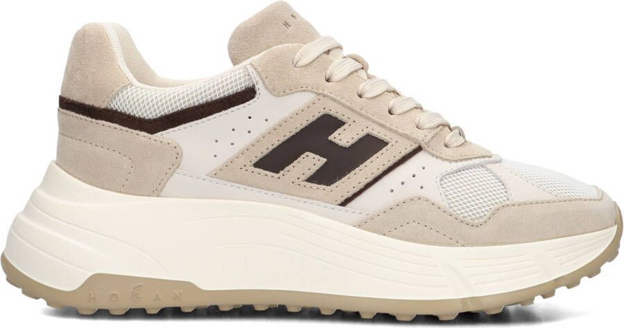 HOGAN Lage Sneakers Dames H669 Allacciato H Maat: 40 5 Materiaal: Suède Kleur: Beige