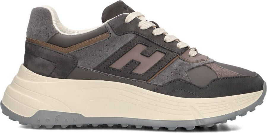 HOGAN Lage Sneakers Dames H669 Allacciato H Maat: 42 Materiaal: Suède Kleur: Grijs