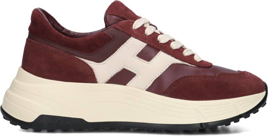 HOGAN Lage Sneakers Dames H669 Allacciato H Maat: 41 Materiaal: Suède Kleur: Rood