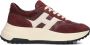 HOGAN Lage Sneakers Dames H669 Allacciato H Maat: 40 5 Materiaal: Suède Kleur: Rood - Thumbnail 2