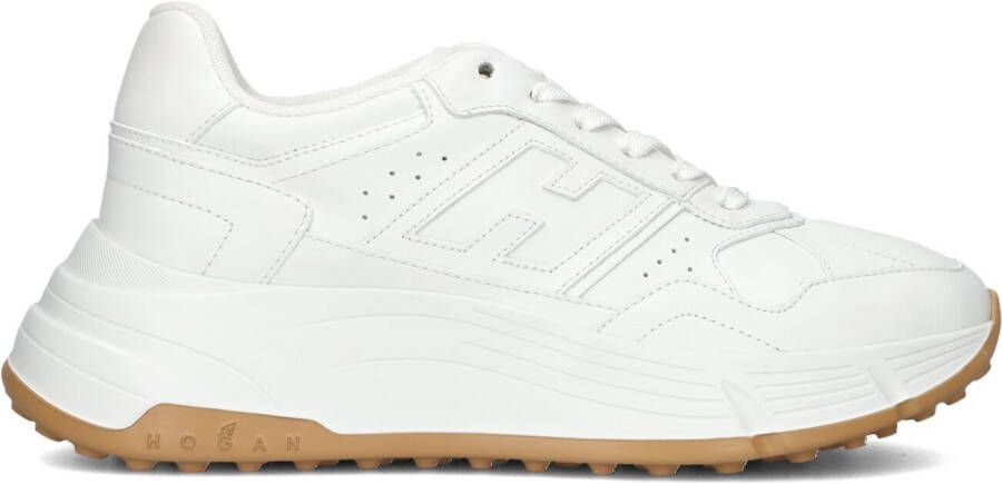 HOGAN Lage Sneakers Dames H669 Allacciato Maat: 36 Materiaal: Leer Kleur: Wit