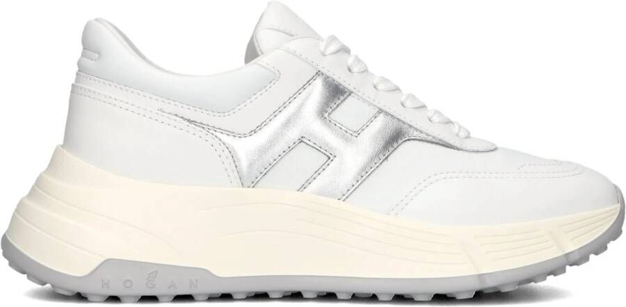 HOGAN Lage Sneakers Dames H669 Allacciato Maat: 39 Materiaal: Leer Kleur: Wit