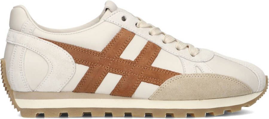 HOGAN Lage Sneakers Dames H671 Allacciato Maat: 37 Materiaal: Leer Kleur: Beige