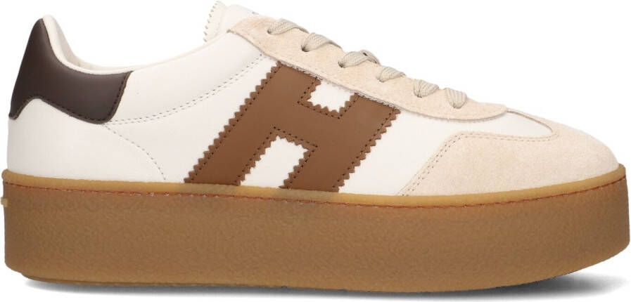 HOGAN Lage Sneakers Dames H681 Allacciato H Maat: 37 Materiaal: Leer Kleur: Wit