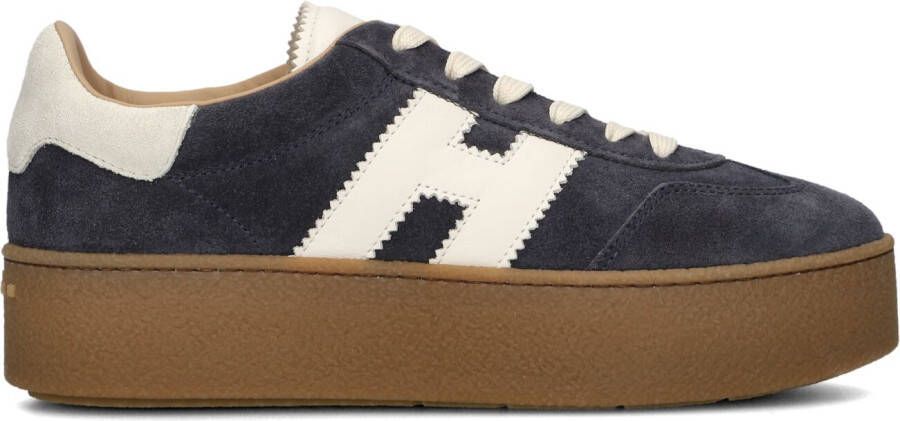 HOGAN Lage Sneakers Dames H681 Allacciato H Maat: 38 Materiaal: Suède Kleur: Blauw