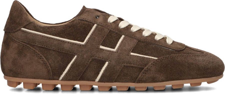 HOGAN Lage Sneakers Dames H693 Allacciato H Maat: 36 Materiaal: Suède Kleur: Bruin