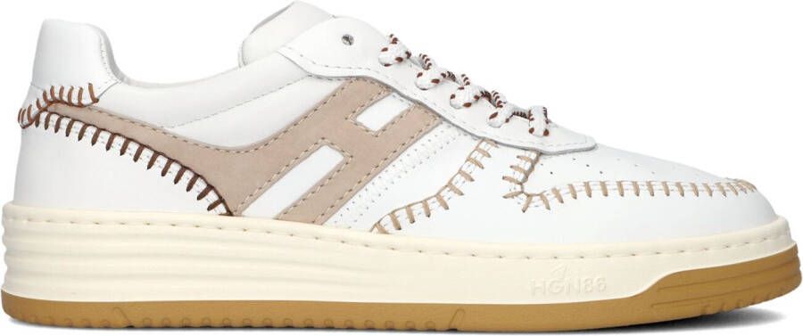 HOGAN Lage Sneakers Dames Hxw6300eu5c Maat: 41 Materiaal: Leer Kleur: Wit - Foto 4